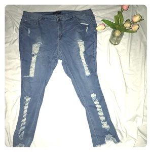 Size 22 Distressed skinny  jeans